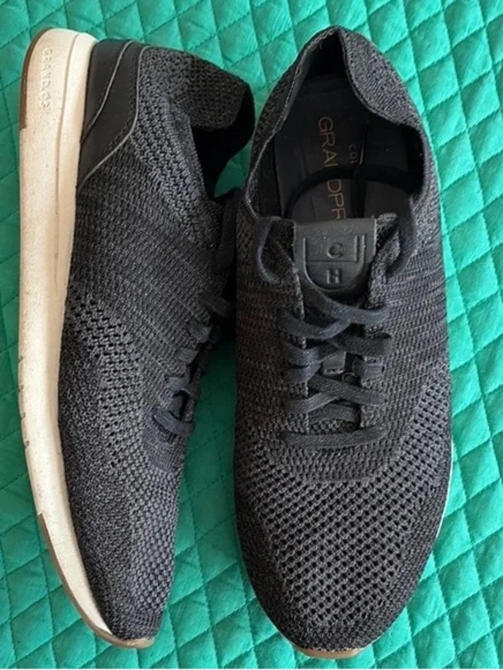 Cole Haan Black Knit Slip-On Sneakers